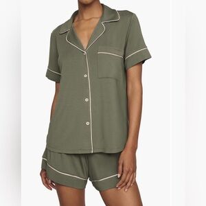 Eberjey Olive Green Women's Pajama Set